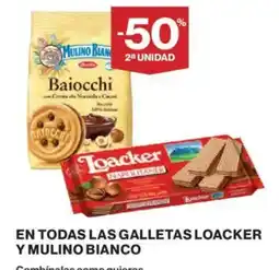 Hipercor En todas las galletas loacker y mulino bianco oferta