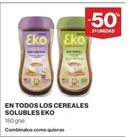 Hipercor EKO En todos los cereales solubles oferta
