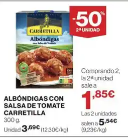 Hipercor CARRETILLA Albóndigas con salsa de tomate oferta