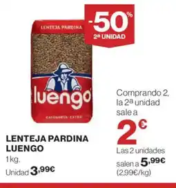 Hipercor LUENGO Lenteja pardina oferta