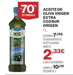 Hipercor COOSUR ORIGEN Aceite de oliva virgen extra oferta