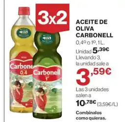 Hipercor CARBONELL Aceite de oliva oferta