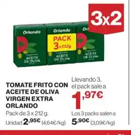 Hipercor ORLANDO Tomate frito con aceite de oliva virgen extra oferta