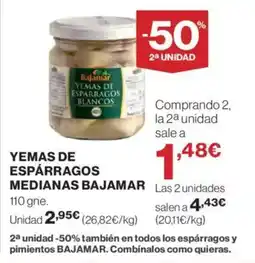 Hipercor Yemas de espárragos medianas oferta