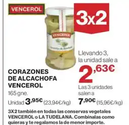 Hipercor Corazones de alcachofa oferta