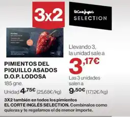 Hipercor LODOSA Pimientos del piquillo asados d.o.p. oferta