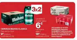 Hipercor MAHOU CLÁSICA Cerveza oferta