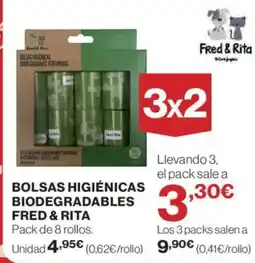 Hipercor FRED & RITA Bolsas higiénicas biodegradables oferta