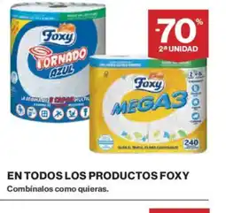 Hipercor FOXY En todos los productos oferta