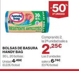Hipercor HANDY BAG Bolsas de basura oferta