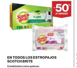 Hipercor SCOTCH BRITE En todos los estropajos oferta