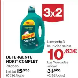 Hipercor Detergente norit complet oferta