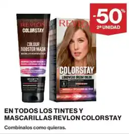Hipercor REVLON COLORSTAY En todos los tintes y mascarillas revlon oferta
