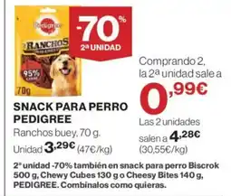 Hipercor PEDIGREE Snack para perro oferta
