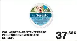 Hipercor Collar desparasitante perro pequeño de menos de seresto oferta