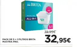 Hipercor Pack de 5 + 1 filtros brita maxtra pro oferta