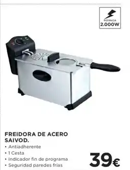 Hipercor Freidora de acero saivod oferta