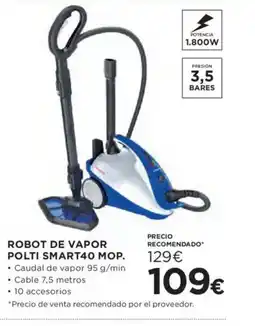 Hipercor Robot de vapor polti smart40 mop oferta