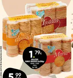 Family Cash FAMILY BISCUITS Galletas oferta