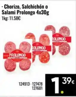 Family Cash PROLONGO Chorizo, Salchichón o Salami oferta