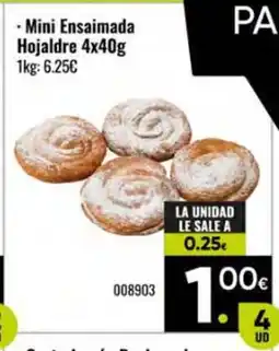 Family Cash Mini Ensaimada Hojaldre oferta