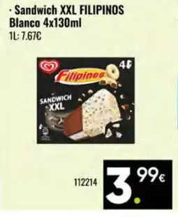 Family Cash Sandwich XXL FILIPINOS Blanco oferta