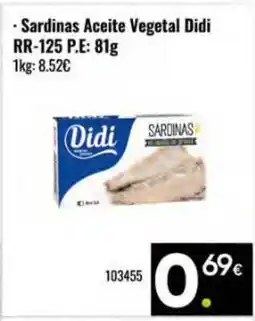 Family Cash DIDI Sardinas Aceite Vegetal oferta