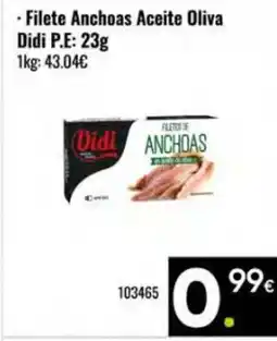 Family Cash DIDI Filete Anchoas Aceite Oliva oferta