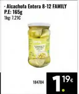 Family Cash FAMILY Alcachofa Entera oferta