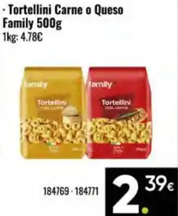 Family Cash FAMILY Tortellini Carne o Queso oferta