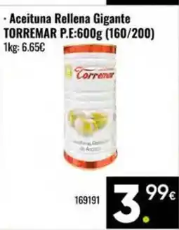Family Cash TORREMAR Aceituna Rellena Gigante oferta
