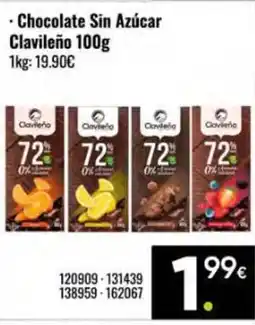 Family Cash CLAVILEÑO Chocolate Sin Azúcar oferta