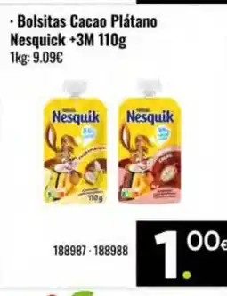 Family Cash NESQUIK Bolsitas Cacao Plátano oferta