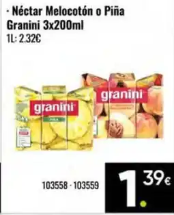 Family Cash GRANINI Néctar Melocotón o Piña oferta