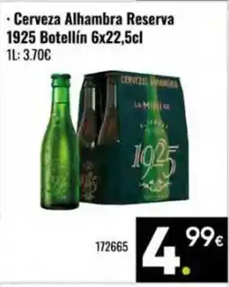 Family Cash 1925 Cerveza Alhambra Reserva oferta
