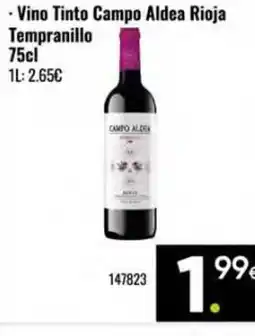 Family Cash Vino Tinto Campo Aldea Rioja Tempranillo oferta
