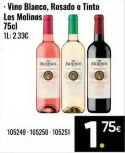Family Cash LOS MOLINOS Vino Blanco, Rosado o Tinto oferta