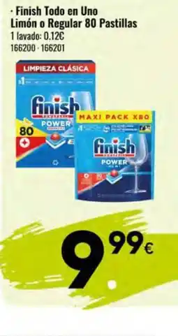 Family Cash FINISH Todo en Uno Limón o Regular 80 Pastillas oferta
