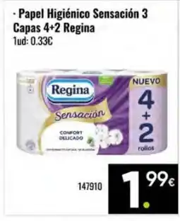 Family Cash REGINA Papel Higiénico Sensación 3 oferta