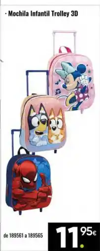 Family Cash Mochila Infantil Trolley 3D oferta