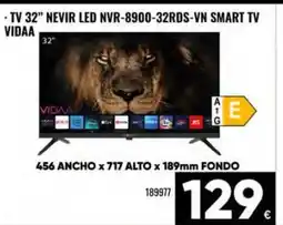 Family Cash Tv 32" nevir led nvr-8900-32rds-vn smart tv oferta