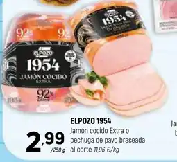Coviran ELPOZO 1954 Jamón cocido Extra o pechuga de pavo braseada oferta