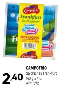 Coviran CAMPOFRÍO Salchichas Frankfurt oferta