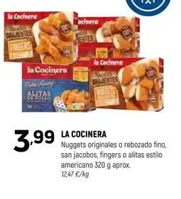 Coviran LA COCINERA Nuggets originales o rebozado fino, san jacobos, fingers o alitas estilo americano oferta
