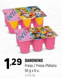 Coviran DANONINO Fresa/Fresa-Plátano oferta