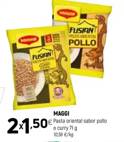 Coviran MAGGI Pasta oriental o curry oferta