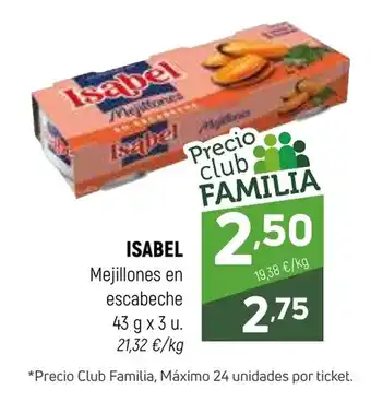 Coviran ISABEL Mejillones en escabeche oferta