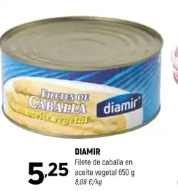 Coviran DIAMIR Filete de caballa en aceite vegetal oferta