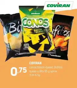 Coviran COVIRAN Conos bacon-queso, Dufitos queso o Bits oferta