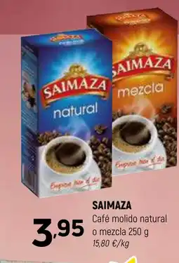 Coviran SAIMAZA Café molido natural o mezcla oferta